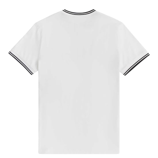 Camiseta Fred Perry Básica Blanca - Image 2