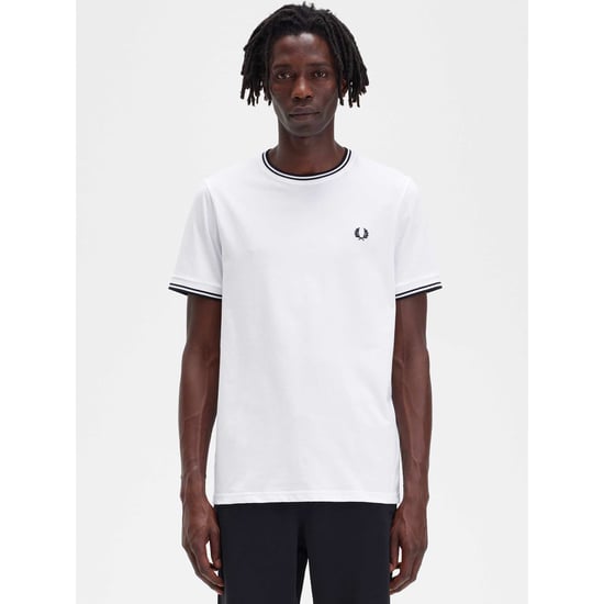 Camiseta Fred Perry Básica Blanca - Image 3