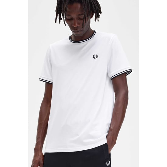 Camiseta Fred Perry Básica Blanca - Image 4