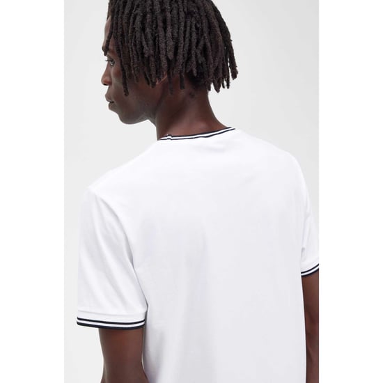 Camiseta Fred Perry Básica Blanca - Image 5