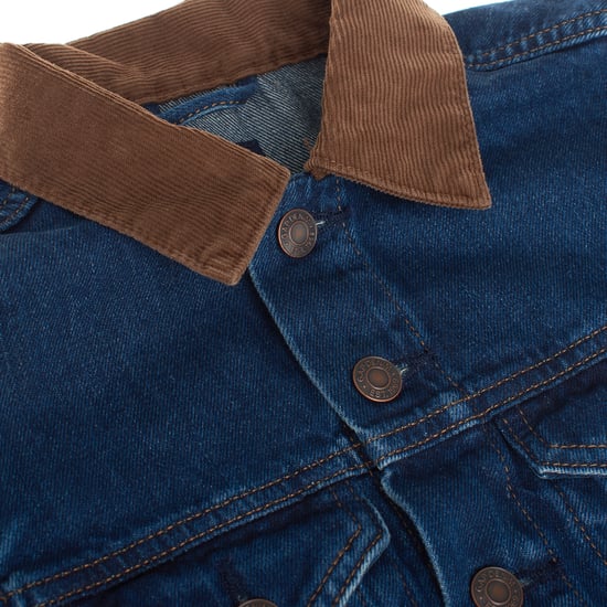 Chaqueta de denim con cuello de pana 430094 niño - Image 2