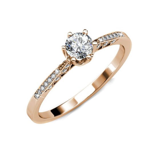 Anillo del destino en oro rosa y cristal - Image 2