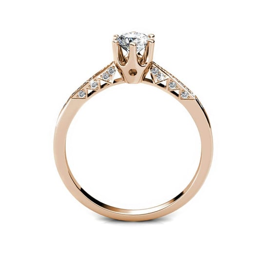 Anillo del destino en oro rosa y cristal - Image 6