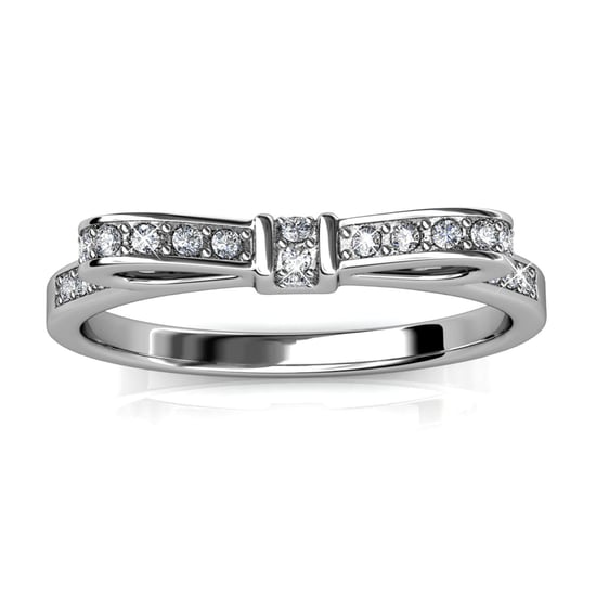 Anillo de cinta - Plata y cristal - Image 3