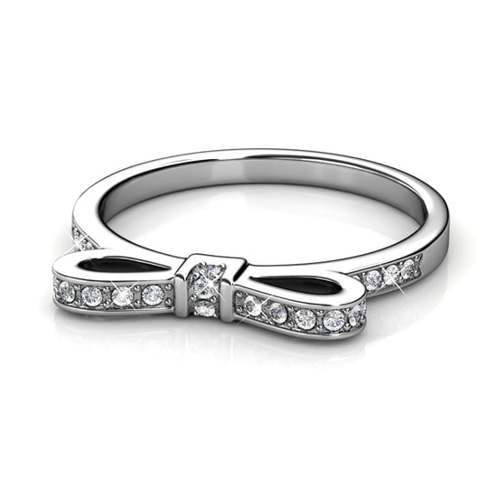 Anillo de cinta - Plata y cristal - Image 4