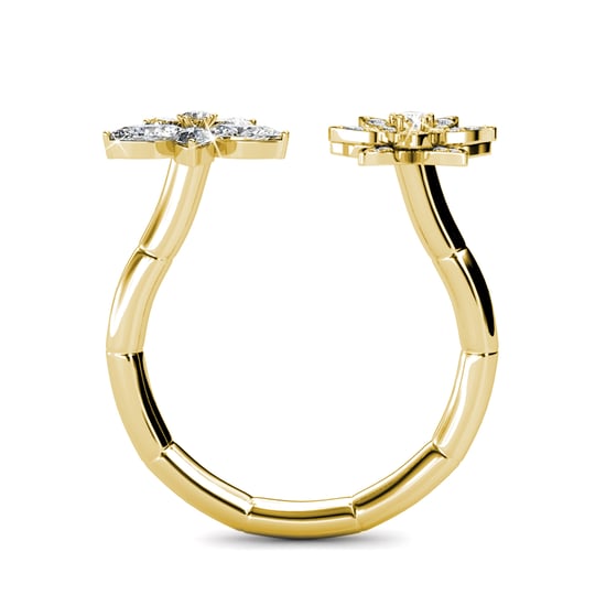 Anillo Fraternal Bloom - Oro y Cristal - Image 3