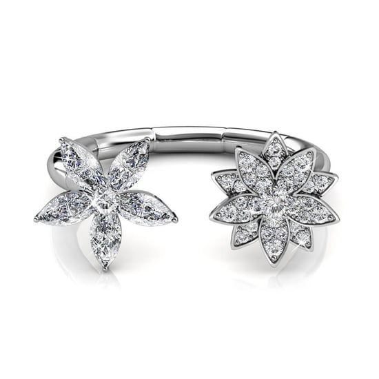 Anillo Fraternal Bloom - Plata y Cristal - Image 2