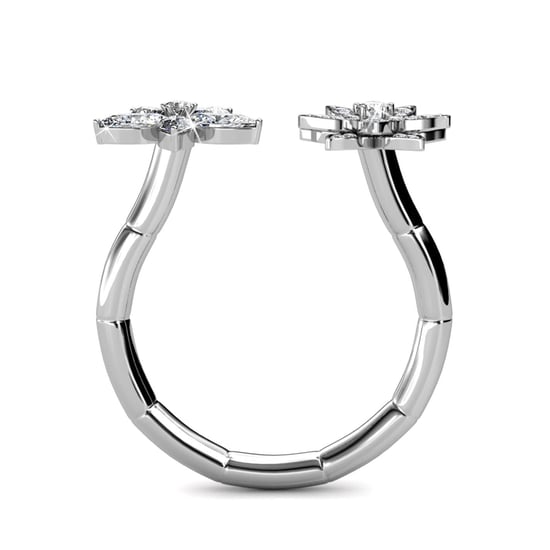 Anillo Fraternal Bloom - Plata y Cristal - Image 3