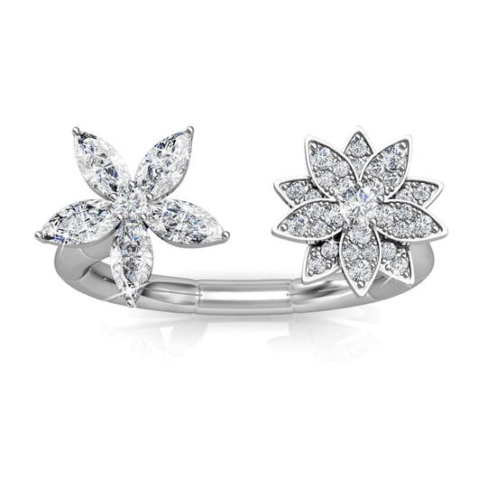 Anillo Fraternal Bloom - Plata y Cristal - Image 4