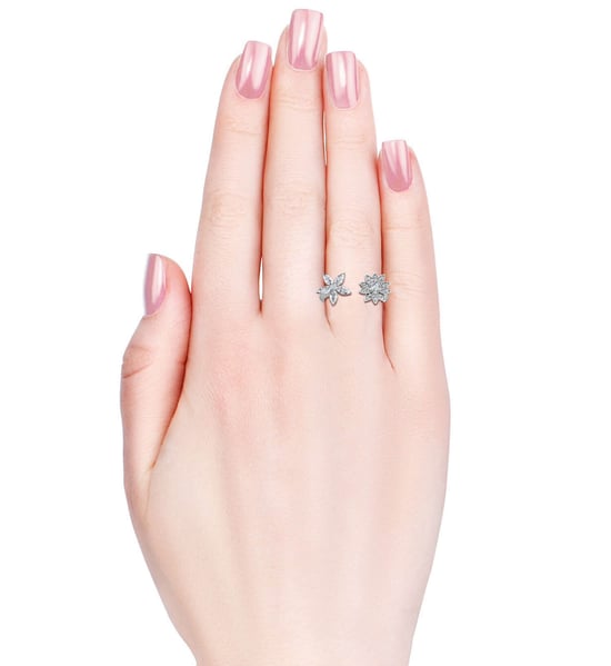 Anillo Fraternal Bloom - Plata y Cristal - Image 5