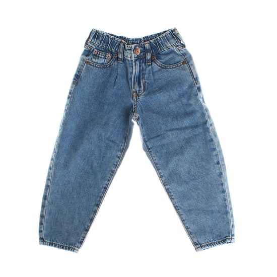 Jeans de tiro alto tipo barril 725740 para niñas - Image 1
