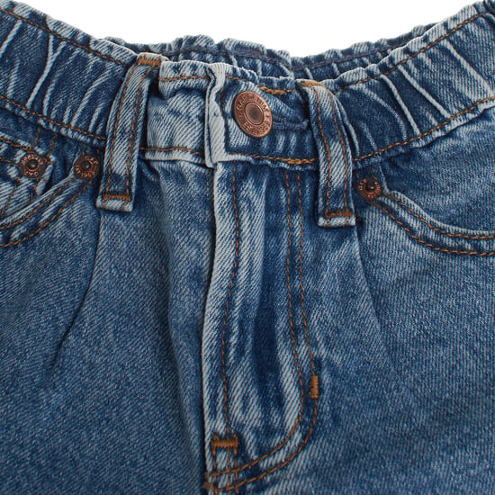 Jeans de tiro alto tipo barril 725740 para niñas - Image 2