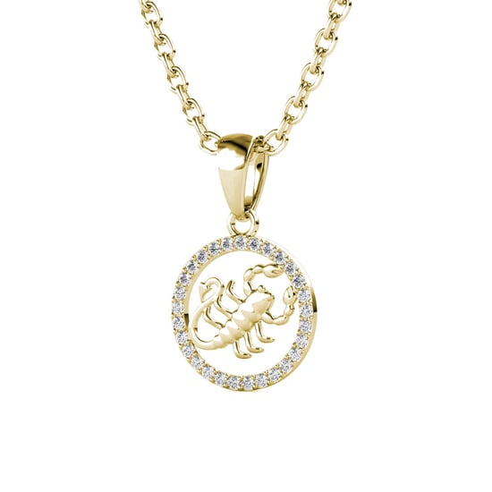 Colgantes del zodiaco Escorpio: oro y cristal - Image 2