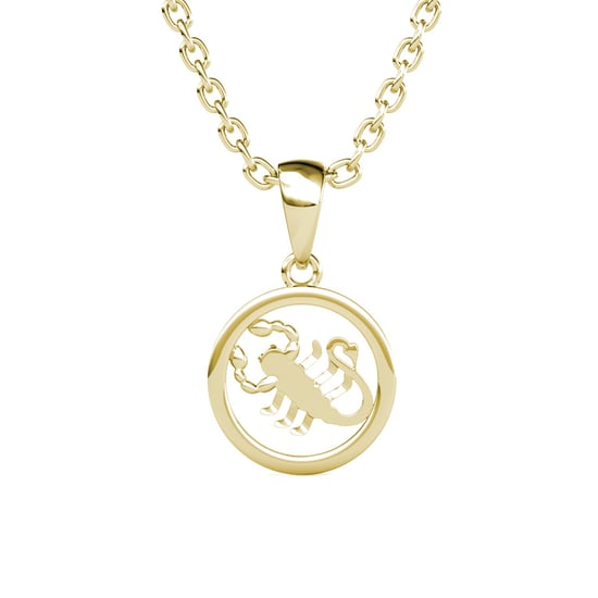 Colgantes del zodiaco Escorpio: oro y cristal - Image 3
