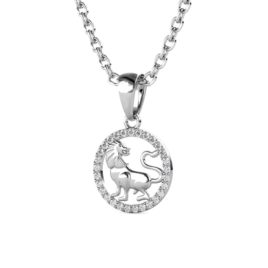 Colgantes del zodiaco Leo - Plata y cristal - Image 3
