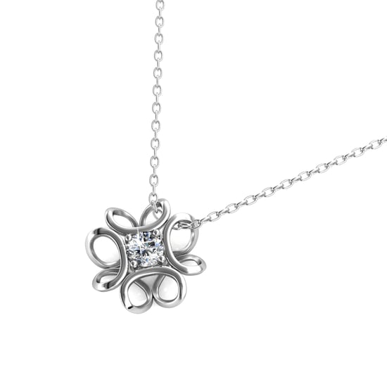 Colgantes de narcisos - Plata y cristal - Image 3