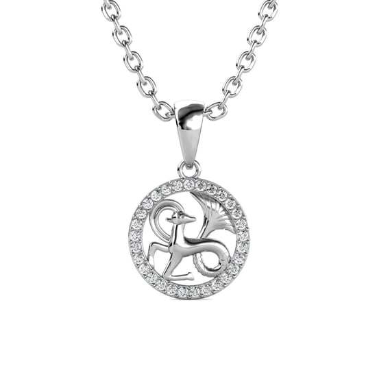 Colgantes del zodiaco Capricornio - Plata y cristal - Image 1