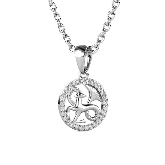 Colgantes del zodiaco Capricornio - Plata y cristal - Image 3