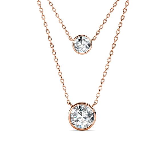 Colgantes Juliet - Oro rosa y cristal - Image 1