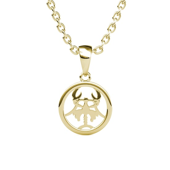 Colgantes del signo del zodiaco Cáncer: oro y cristal - Image 2