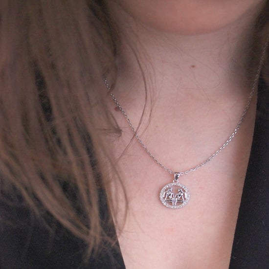 Colgantes del zodiaco Géminis - Plata y cristal - Image 2