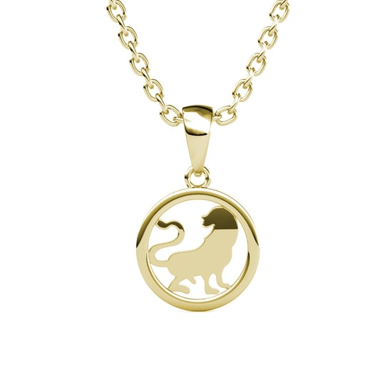 Colgantes del zodiaco Leo: oro y cristal - Image 3