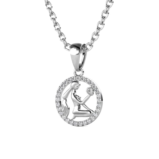 Colgantes del zodiaco Virgo - Plata y cristal - Image 3