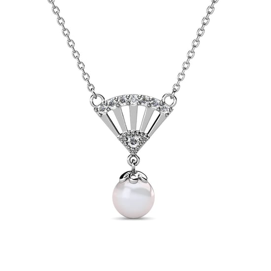 Colgantes de perlas Ingride - Plata y cristal - Image 1