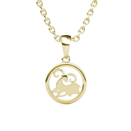 Colgantes del zodiaco Aries: oro y cristal - Image 2