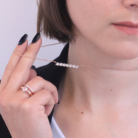 Colgantes Myriad Birthstone: oro rosa y cristal - Image 4