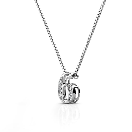 Colgantes Número 6 - Plata y Cristal - Image 3