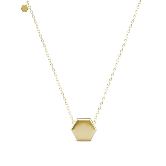 Colgantes hexagonales - Oro y cristal - Image 3