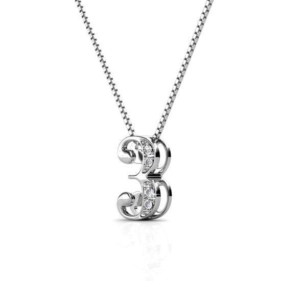 Colgantes Número 3 - Plata y Cristal - Image 3