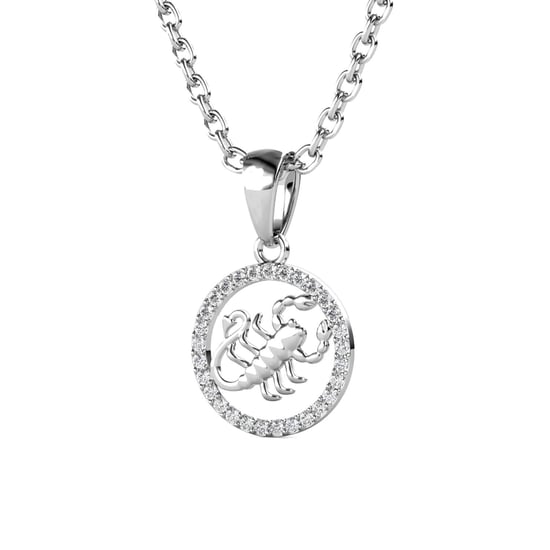 Colgantes del zodiaco Escorpio - Plata y cristal - Image 3