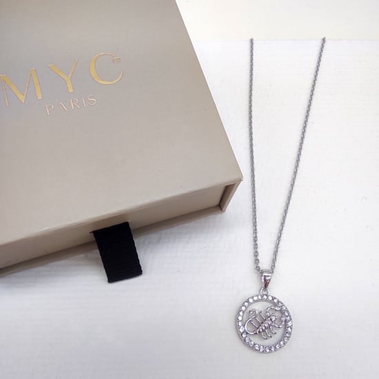 Colgantes del zodiaco Escorpio - Plata y cristal - Image 6