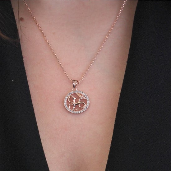 Colgantes del zodiaco Capricornio - Oro rosa y cristal - Image 2