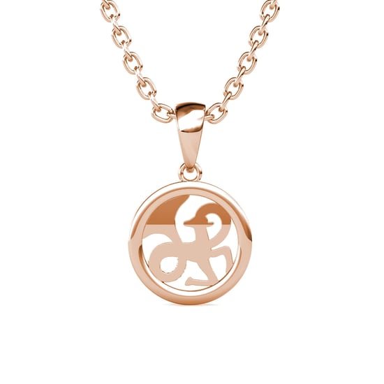 Colgantes del zodiaco Capricornio - Oro rosa y cristal - Image 4