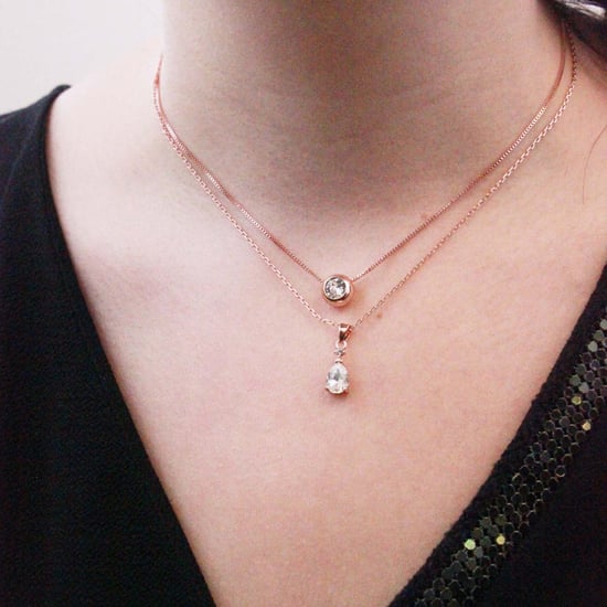 Colgantes de princesa - Oro rosa y cristal - Image 2