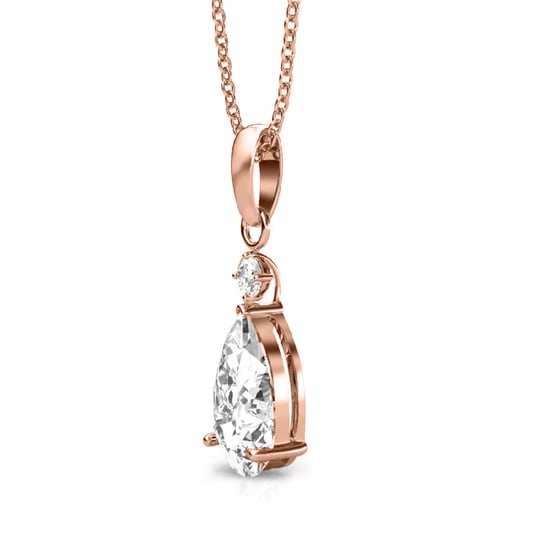 Colgantes de princesa - Oro rosa y cristal - Image 3