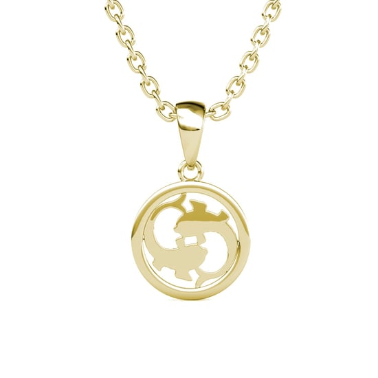 Colgantes del zodiaco Piscis: oro y cristal - Image 3