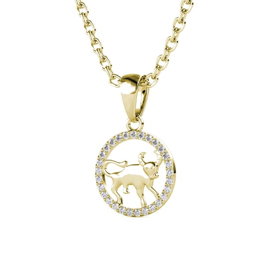 Colgantes del zodiaco Tauro - Oro y cristal - Image 3