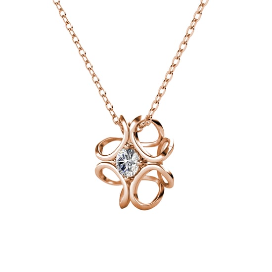 Colgantes de narcisos: oro rosa y cristal - Image 2