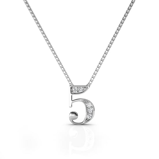 Colgantes Número 5 - Plata y Cristal - Image 1
