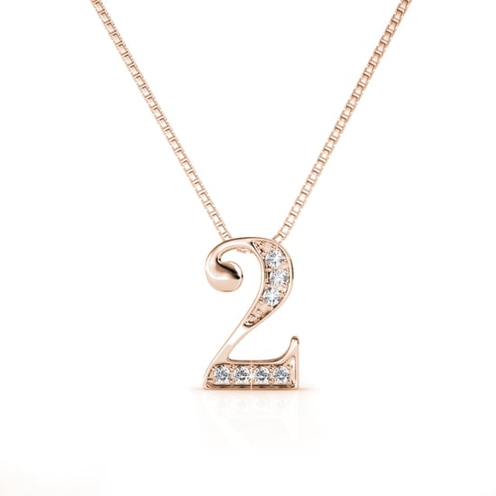 Colgantes número 2 - Oro rosa y cristal - Image 1