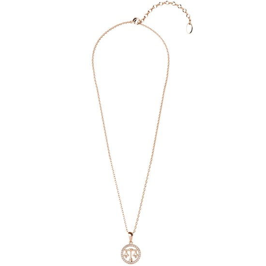 Colgantes del zodiaco Libra: oro rosa y cristal - Image 4
