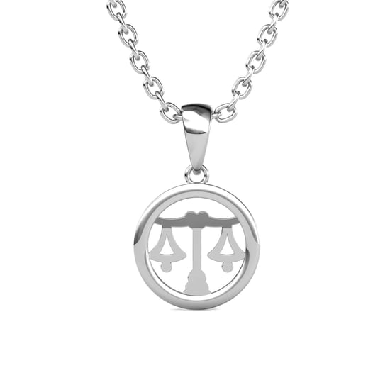 Colgantes del zodiaco Libra - Plata y cristal - Image 4
