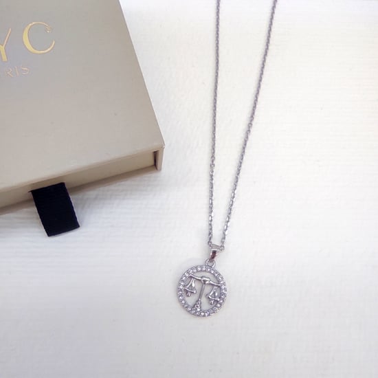 Colgantes del zodiaco Libra - Plata y cristal - Image 6