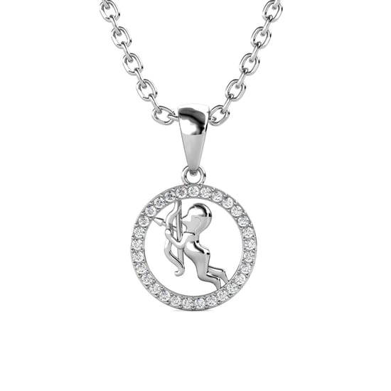 Colgantes del zodiaco Sagitario - Plata y cristal - Image 1