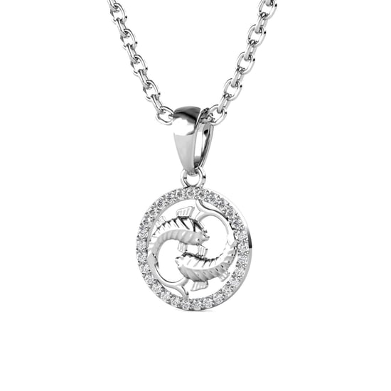 Colgantes del zodiaco Piscis - Plata y cristal - Image 3