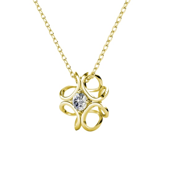 Colgantes de narcisos - Oro y cristal - Image 2